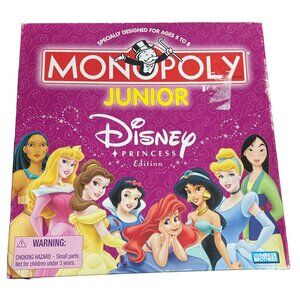 Monopoly Junior Disney Princesses Rare Complete Game Set